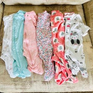 Newborn Carters PJ’s Built in Mittens!